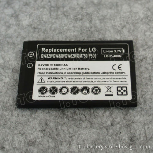 For LG Optimus T/M/S/MS690/LS670/Vorter battery,3.7V 1500mAh, Made in china